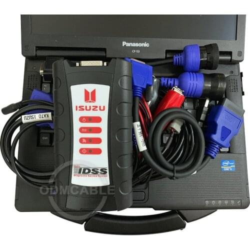CF53 laptop+for ISUZU IDSS Diesel engine truck diagnostic scanner for isuzu g-idss e-idss III