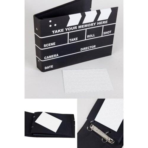 Black Leaf Cinema Clapper Design photo album фотоальбом photo album album fotografico Álbumes