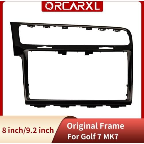 For VW Golf 7 7.5 CD MIB 3 Piano black 8 inch 9.2 inch Radio Plates Decorative Frame 5GG 819 728 AA 5GG819728AA