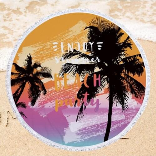 Hawaii Pattern 150cm Microfiber Summer Beach Towel Women Men Travel Beach Bath Towel Home Decor Wall Tapestry Sport Yoga Blanket