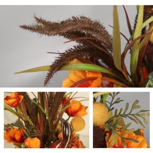 Halloween Artificial Pumpkins Floral Harvest Fake Thanksgiving Party Decors