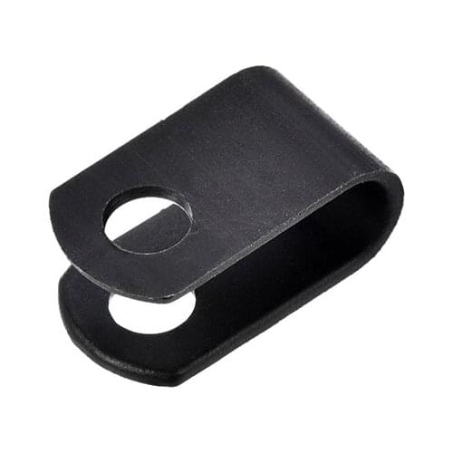Uxcell Cable Clips 5.2mm U-clamp U Type Wire Fastener for Home Office Cords Management Black 100Pcs