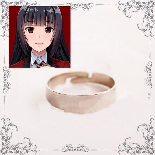 Kakegurui Compulsive Gambler Jabami Yumeko Cosplay Finger Ring Fashion Jewelry Halloween Costume Accessories