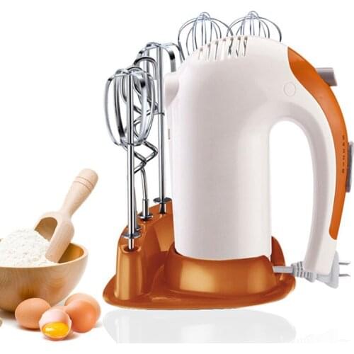 Multifunction Electeic Food Mixer Egg beater 5 Speeds Handheld Dough Blender whisk machine with fixed base kitchen cooking tool