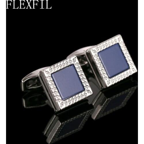FLEXFIL Jewelry Fashion shirt cufflink for mens Brand cuff button cuff link High Quality Wedding male abotoaduras Free Shipping