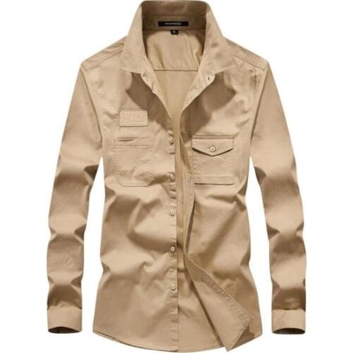 2020 new spring mens shirt solid color business casual shirt long sleeve cotton shirt