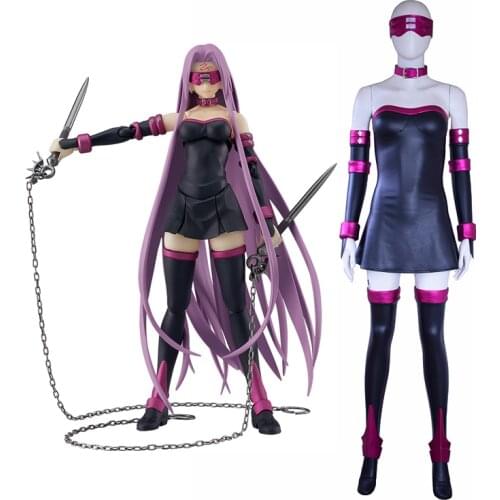 New Fate Stay Night Rider Cosplay Costume Medusa Cosplay Halloween Adult Costumes for Women Custom Any Size