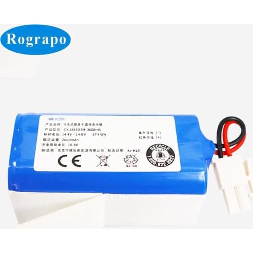 New 14.4V 2600mAh Replacement Battery For Ecovacs CEN555 CEN553 CEN556 CEN663 CEN665 Accumulator 2-Wire Plug