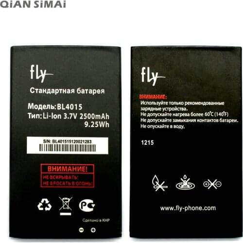 New High Quality Mobile Phone Battery 2500mAh For Fly IQ440 BL4015 Batterij Bateria+ Tracking Code