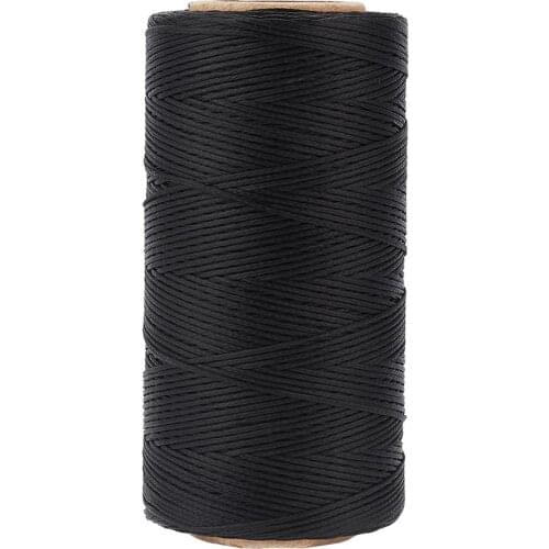 260m/roll 1x0.3mm Flat Waxed Polyester Cords Sewing Thread Cord String Strap Necklace Rope Bead DIY Jewelry Making for Bracelet