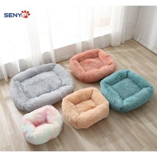 Plush Square Super Soft Pet Kennel For Large Medium And Small Dogs Autumn And Winter Sleeping Kennel Cat And Dog Pet Supplies