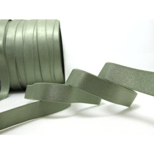 CLEARANCE|6Yards 1/2 Inch Olive Green Shiny Decorative Pattern Lingerie Elastic|Headband Elastic|Skinny Narrow Stretch Lace