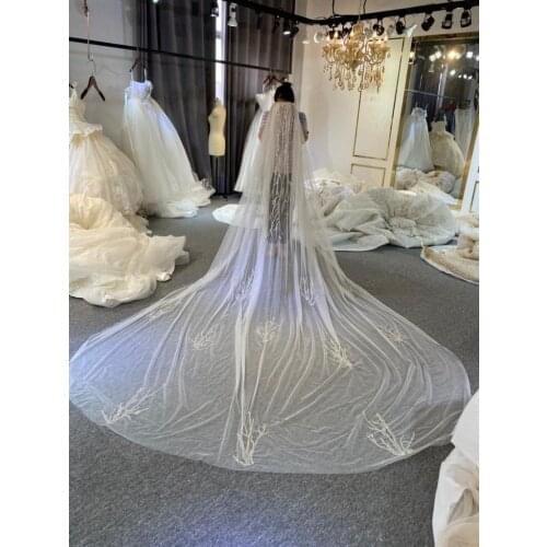 Luxury Long Train Wedding Veil Long Bridal Veil 2022