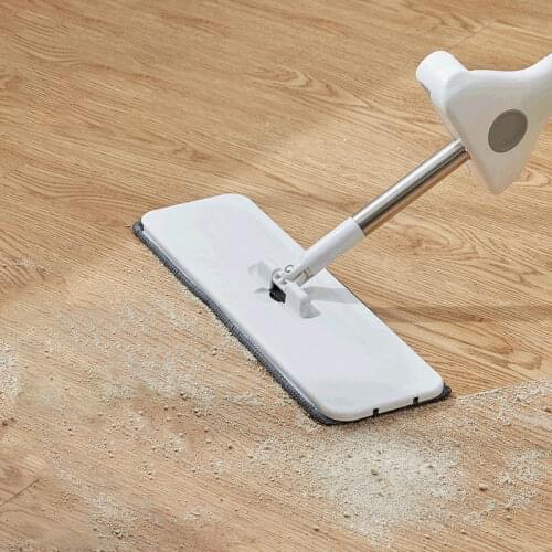 YOREDE 360° Spin Magic Mops With Scraper Free Hand Wring Mop For Washing Floors Household Cleaning Products For Home And Kitchen
