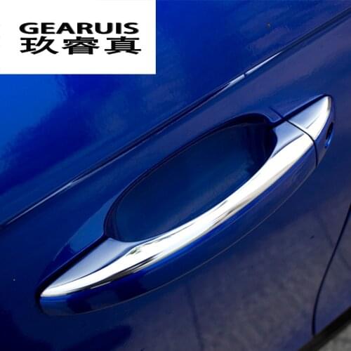 Car styling Auto door handle trim stainless steel Stickers cover decorative Trim For Audi A3 8V A4 B8 Q3 Q5 interior Accessories