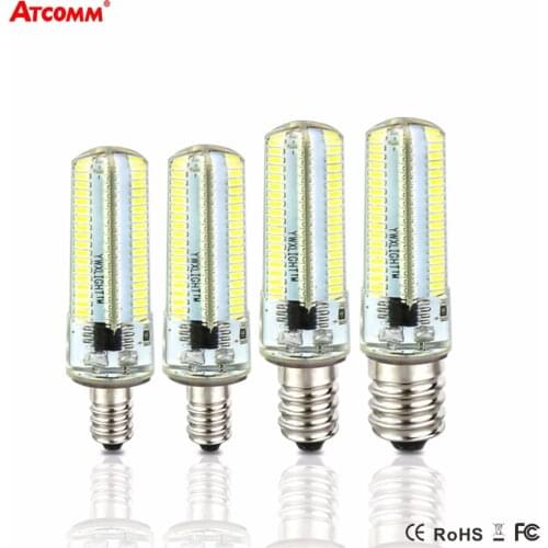 E14 LED Diode Lamp High Lumen SMD 3014 Chip E11 E12 E17 LED Corn bulb Crystal Chandelier Candle Spotlight Lampada AC 110V 220V