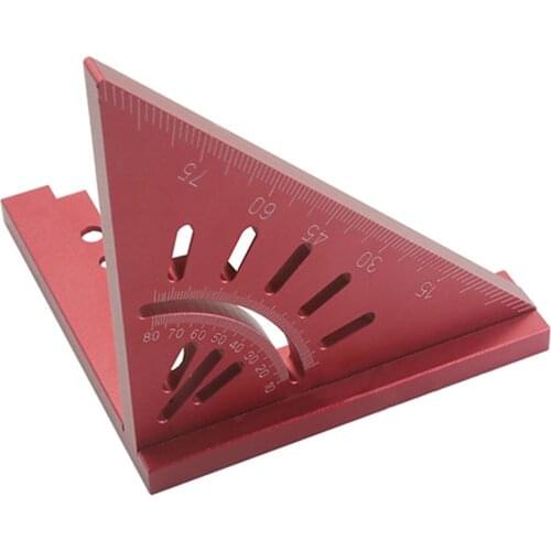 Triangle Ruler Woodworking Square Protractor Triangulation High Precision Layout 90°45° 45/90 Degrees Measuring Tools