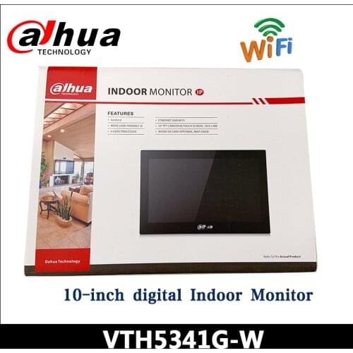 NEW Dahua WiFi Video Intercoms VTH5341G-W Android 8.1 10-inch digital indoor monitor support Micro-SD Card Surveillance Alarm