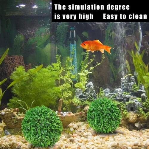 2/4pcs Moss Balls Live Aquarium Plant Algae Fish Shrimp Tank Ornament Happy Environmental Green Seaweed Ball Decorations