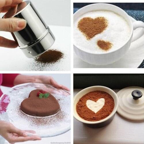 1pc Stainless Steel Chocolate Shaker Cocoa Flour Coffee Sifter Coffeeware Chocolate Spray tools