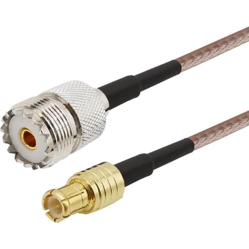 1PCS RF Coaxial Cable UHF SO239 PL259 Female Jack to MCX Male Plug RG316 Cables RF Coaxial Pigtail 10CM 15CM 20CM 30CM 50CM 1M