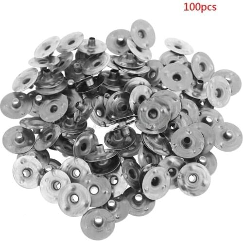 100/200Pcs Candle Wick Metal Sustainer Wick Tabs Silver For Candle Making Gift 12.5*2.5mm Drop Shipping