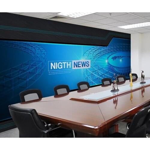 3D Earth background wall childrens host live news room wallpaper decoration mural kindergarten art performance wallpaper