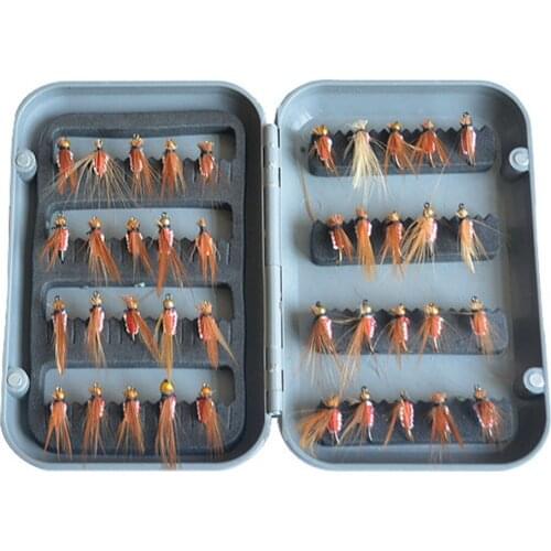 40Pcs/Set Dry Fly Fishing Flies Trout Various Artificial Insect Baits Fly Fishing Hooks Dry Fly Fishing Lures