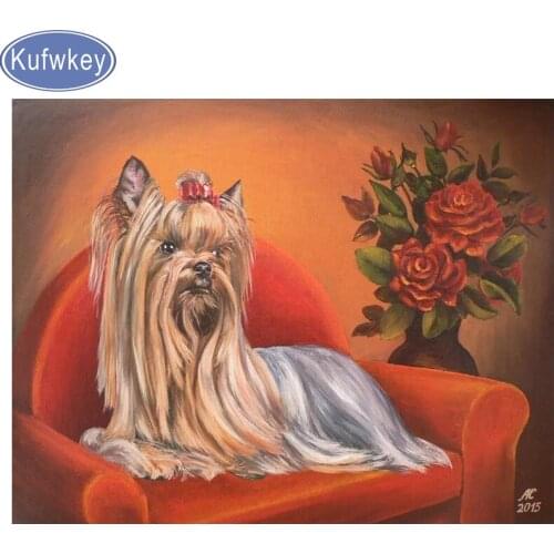 5D Diy diamond painting yorkshire terrier cross stitch rhinestone painting diamond embroidery mosaic home decor bobby art&crafts
