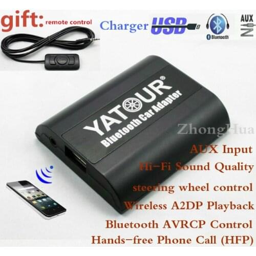 Yatour Bluetooth Car Adapter For Volvo HU-xxx x70 vc70 c70 s40 s60 s80 v40 head unit YT-BTA AUX IN HI-FI A2DP USB Charging port