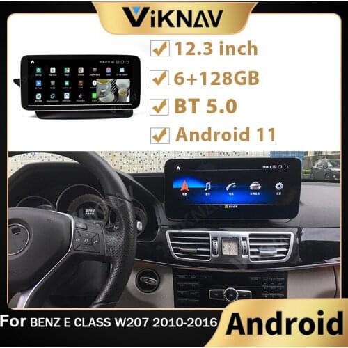 2 Din Android car radio for benz E Class W207 2010-2016 car GPS navigation head unit DVD multimedia player stereo recorder
