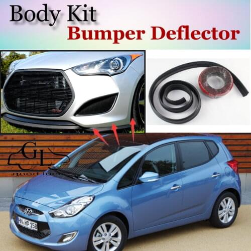 For Hyundai ix20 ix 20 Bumper Lip / Front Spoiler Deflector For TopGear Friends Car Tuning View / Body Kit / Strip Skirt