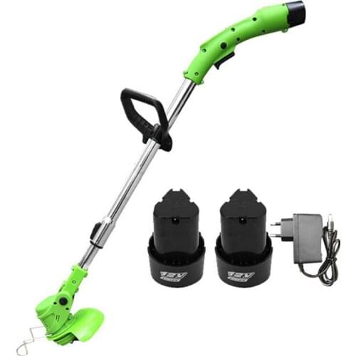 Cordless Grass Trimmer Electric Lawn Mower Auto Release String Cutter Garden Power Tool with 2 Battery Kit Garden Power Tool