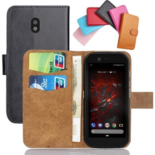 Caterpillar Cat S42 Case 5.5" 6 Colors Flip Soft Leather Cat S42 Phone Cover Stand Funstion Cases Credit Card Wallet