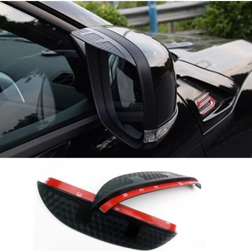 For Honda CRV CR-V 2017 2018 2019 2020 Car Rear Rearview Glass Mirror Trim Rain Eyebrow Shield Sun Visor Shade Plastic Frame