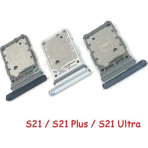 30pcs For Samsung Galaxy S21 Plus Ultra Sim Card Reader Holder Sim Card Tray Holder Slot Adapter