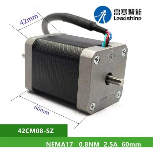 NEMA12 Leadshine 42CM08-SZ 0.8N.M 2.5A 2 phase Stepper Motor Shaft Diameter 5mm