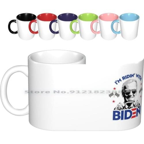 I'm Ridin' With Biden Ceramic Mugs Coffee Cups Milk Tea Mug Riding With Biden Riden With Biden Ridin With Biden Driving Riding
