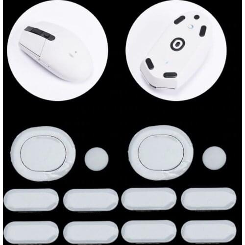 2 Sets/pack Tiger Gaming Mouse Feet Mouse Skate For Logitech G304 G305 Mouse White Mouse Glides Curve Edge