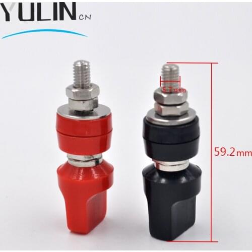 6mm 80A binding post terminal connector binding post for inverter Power supply output with 4mm banana socket