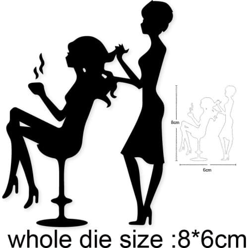 Metal Cutting Dies Women hair beauty 2020 New Craft Die Cuts Stencil For Diy Scrapbooking Paper Cards Embossing Knife Blade Die