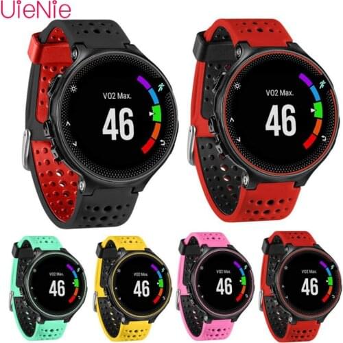 Multi-select color strap with a soft silicone replacement Round buckle strap for Garmin Forerunner 220/230/235/620/630 bracelet