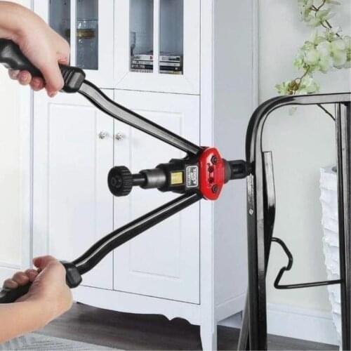 Premium Automatic Rivet Tool Set Hand Threaded Rivet Nuts Guns Double Insert Manual Riveter Riveting Rivnut Tool Drop Shipping