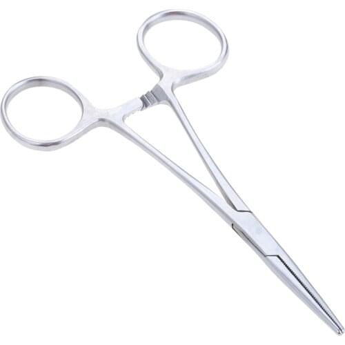 Stainless Steel Slingshot Rubber Band Helper Assistant Tool Medical Hemostatic Forceps Clamp Pliers Hunting Catapult Accessories