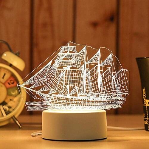 Light Creative 3D LED Childrens Christmas Gift Decoration Home Bedroom Decoration Kindergarten Night Light