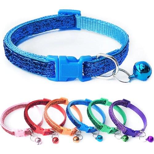 Fashion Dog Collar Adjustable Pet Dog Cat Leash Reflective Pet Bell Collar Suitable For Cats Dog Supplies Leash Accessories