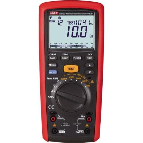 UT505A Insulation Resistance Tester 1000V Multimeter Ohm Voltmeter Megohmmeter Safety level: CAT III 1000V