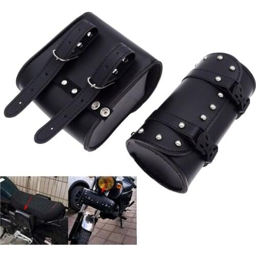 1 Set Universal Motorcycle Hanging Saddlebags Large Capacity for Honda Yamaha Moto Front Fork Handlebar Sided Tail Tool Bag Kit