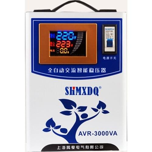 220v Fully Automatic Household 3000w High Power Refrigerator Air Conditioner Booster Power Supply Voltage Regulator AVR-3000VA