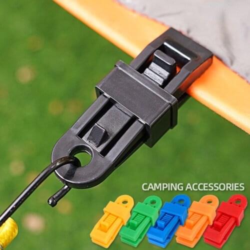 Outdoor tent clip canopy tent awning windproof fixed buckle plastic clip wind rope buckle